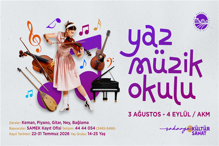 Yaz Müzik Okulu’nda kayıt heyecanı başlıyor