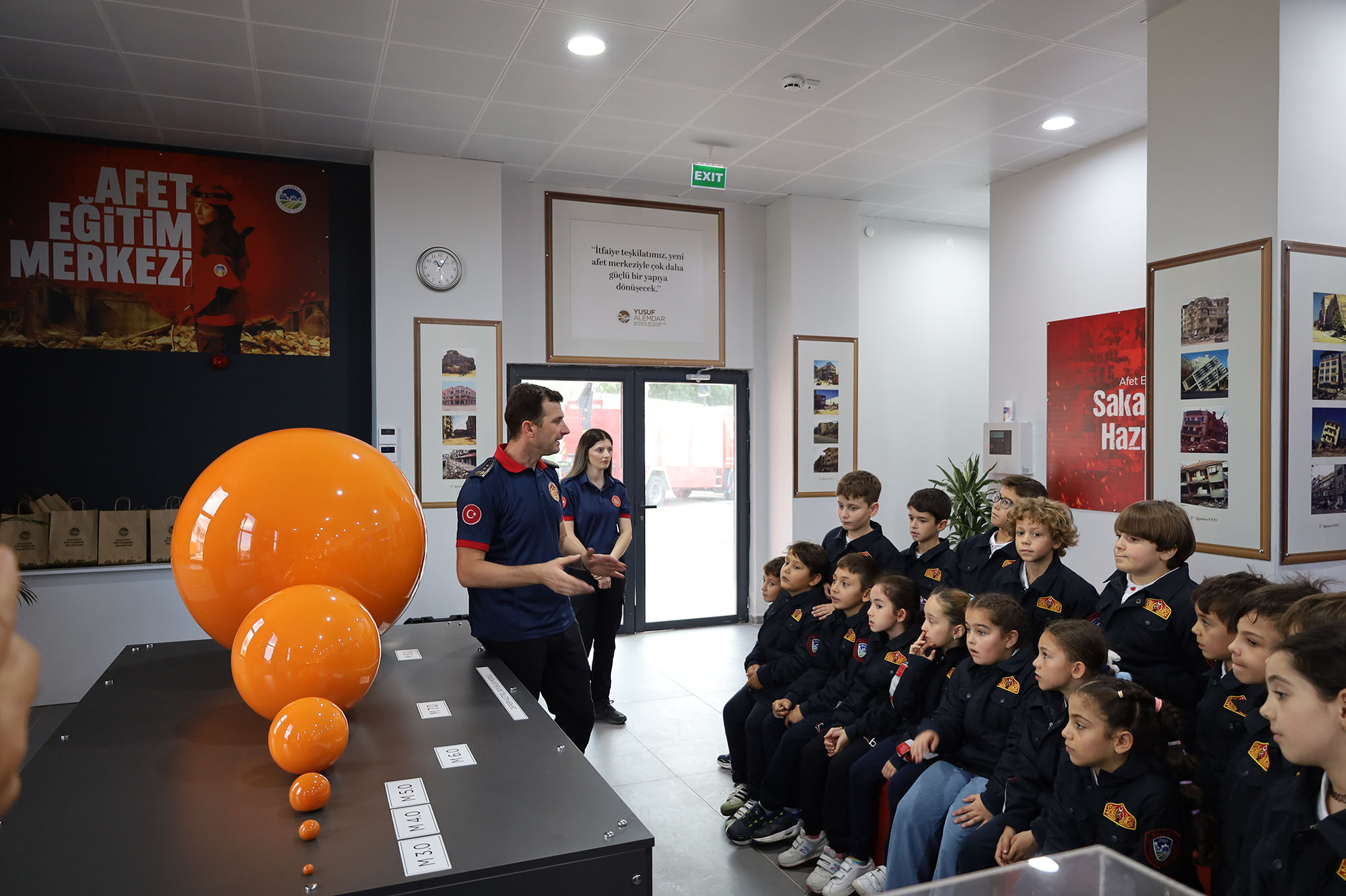 Büyükşehir itfaiyesinden miniklere afet bilinci