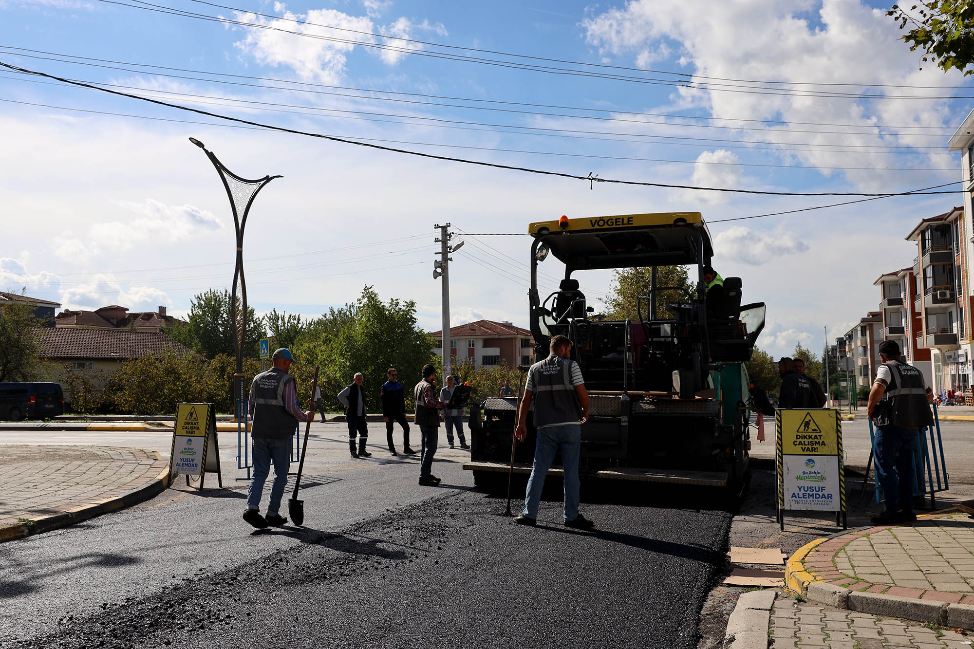 Hendek’te iki önemli güzergaha Büyükşehir dokunuşu