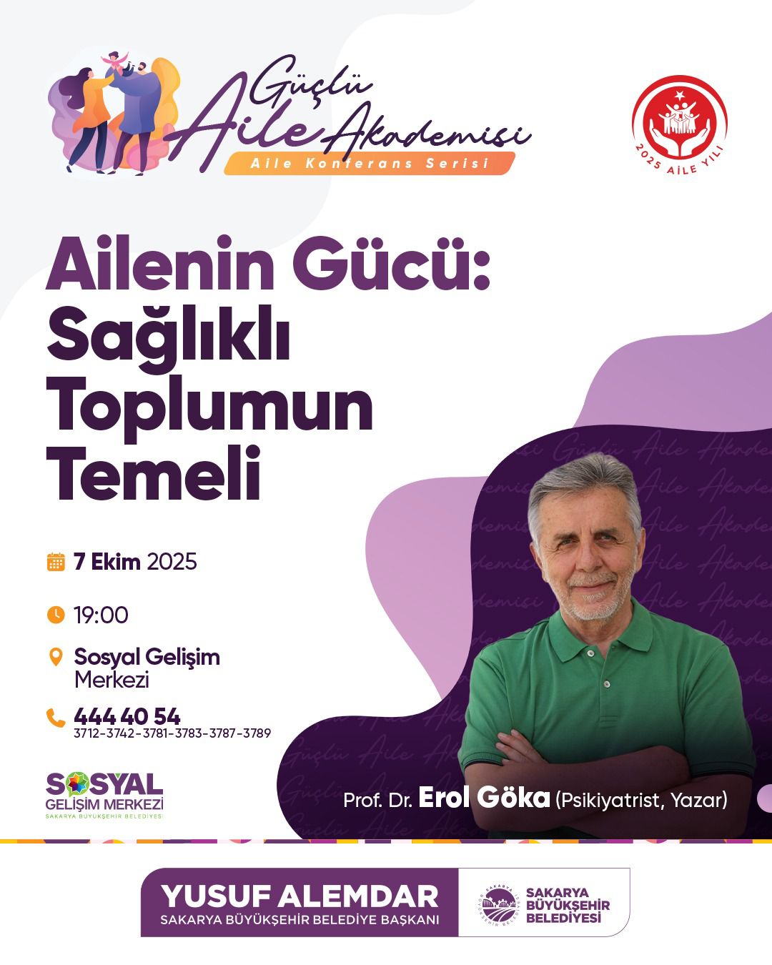 Büyükşehir Güçlü Aile Akademisi başlıyor: İlk program belli oldu…