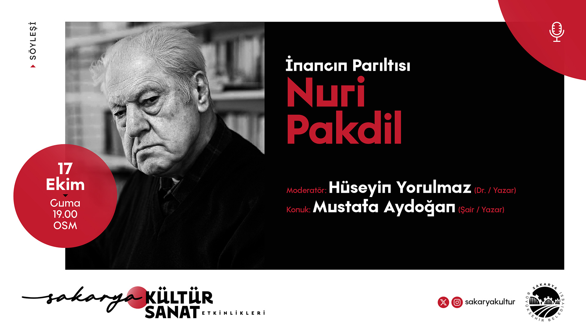 Nuri Pakdil’in fikri mirası OSM’de konuşulacak