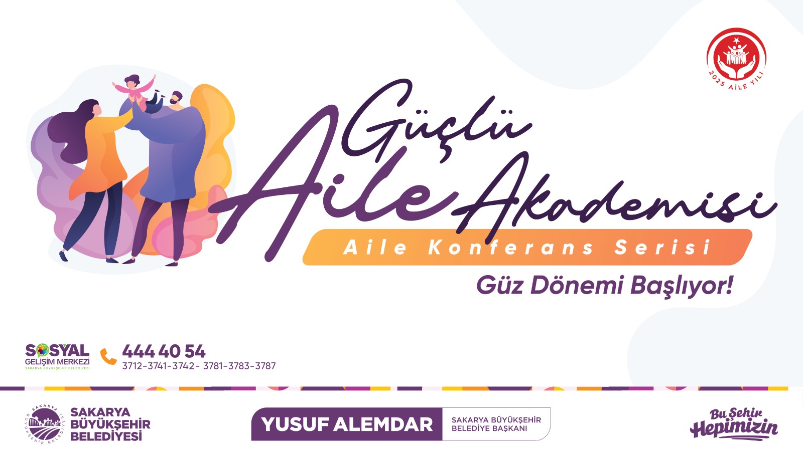 Büyükşehir Güçlü Aile Akademisi başlıyor: İlk program belli oldu…