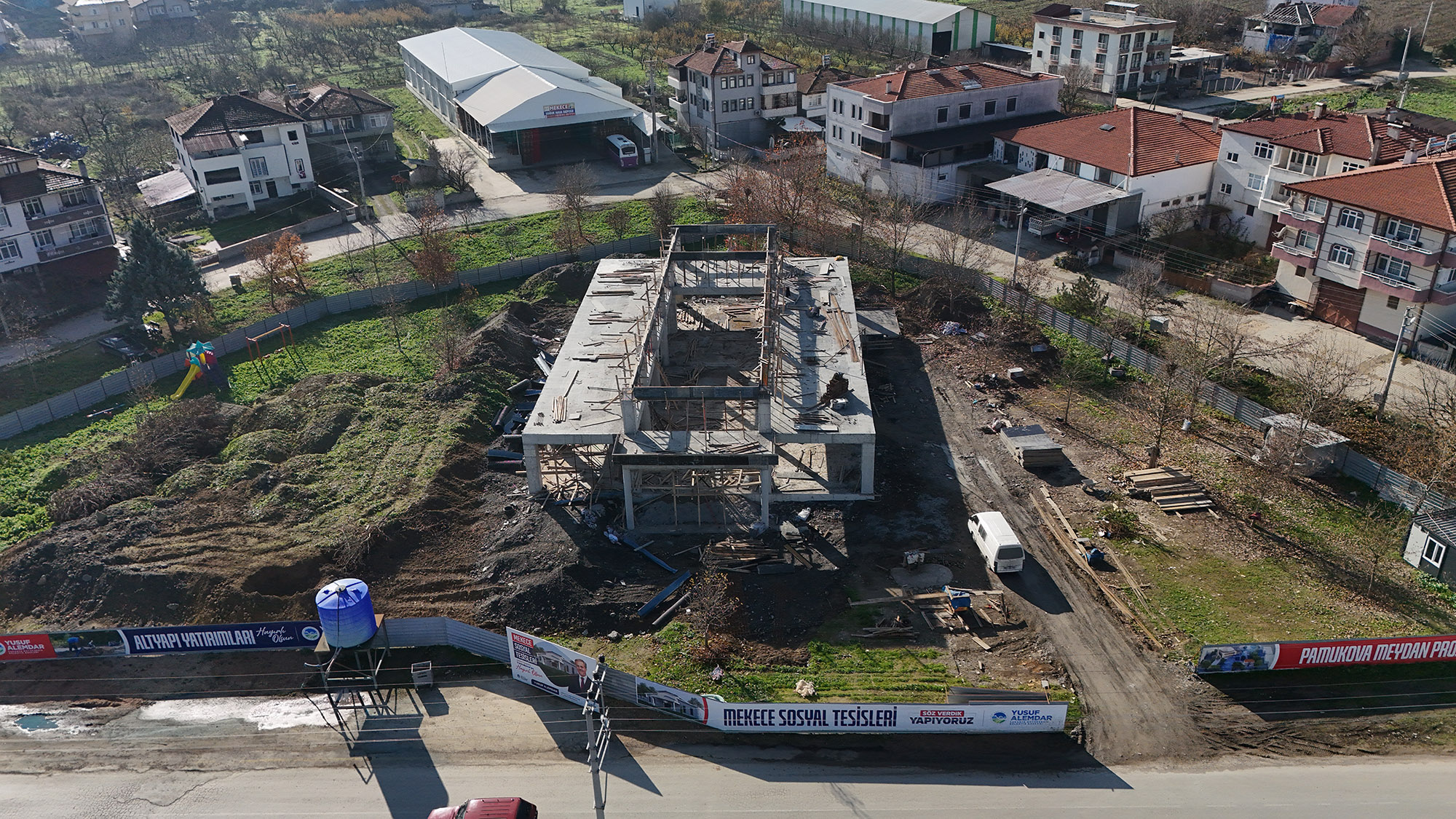 Mekece Sosyal Tesisleri yükseliyor: Yüzde 50 seviyesine ulaştı