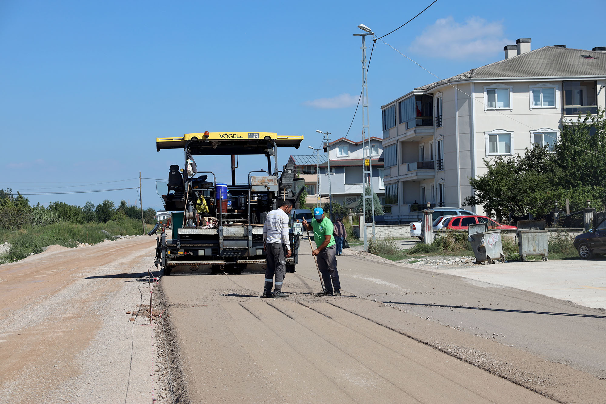 Hanlı-OSB arası duble yolda çalışmalar hızlandı