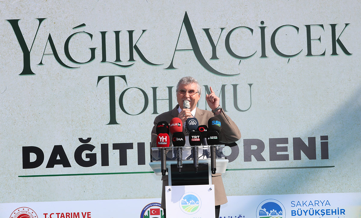 Üreticiye 10 bin 640 kilogram yağlık ayçiçeği tohumu desteği