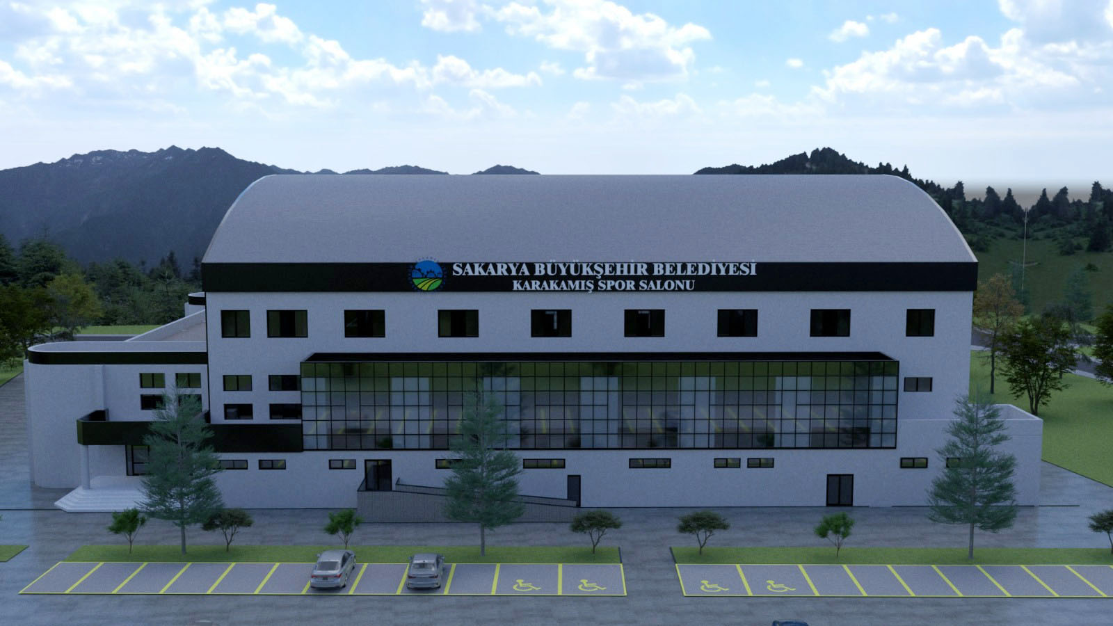 1500 kişi kapasiteli yeni spor salonu hızla yükseliyor