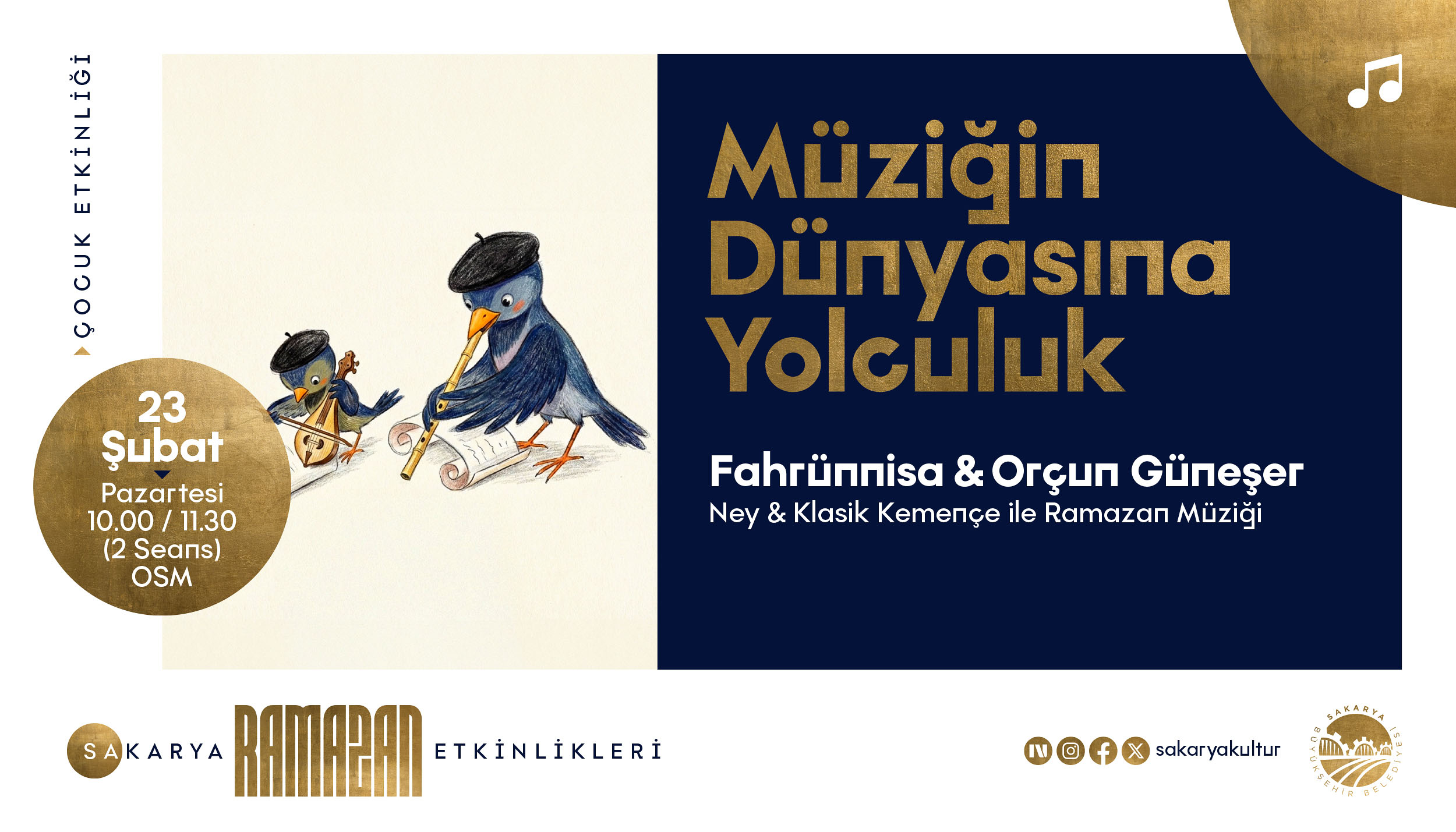 Büyükşehir’in Ramazan kültür sanat takvimi belli oldu