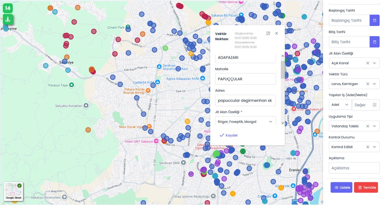 Büyükşehir’den sinek ve keneyle mücadelede dijital adım