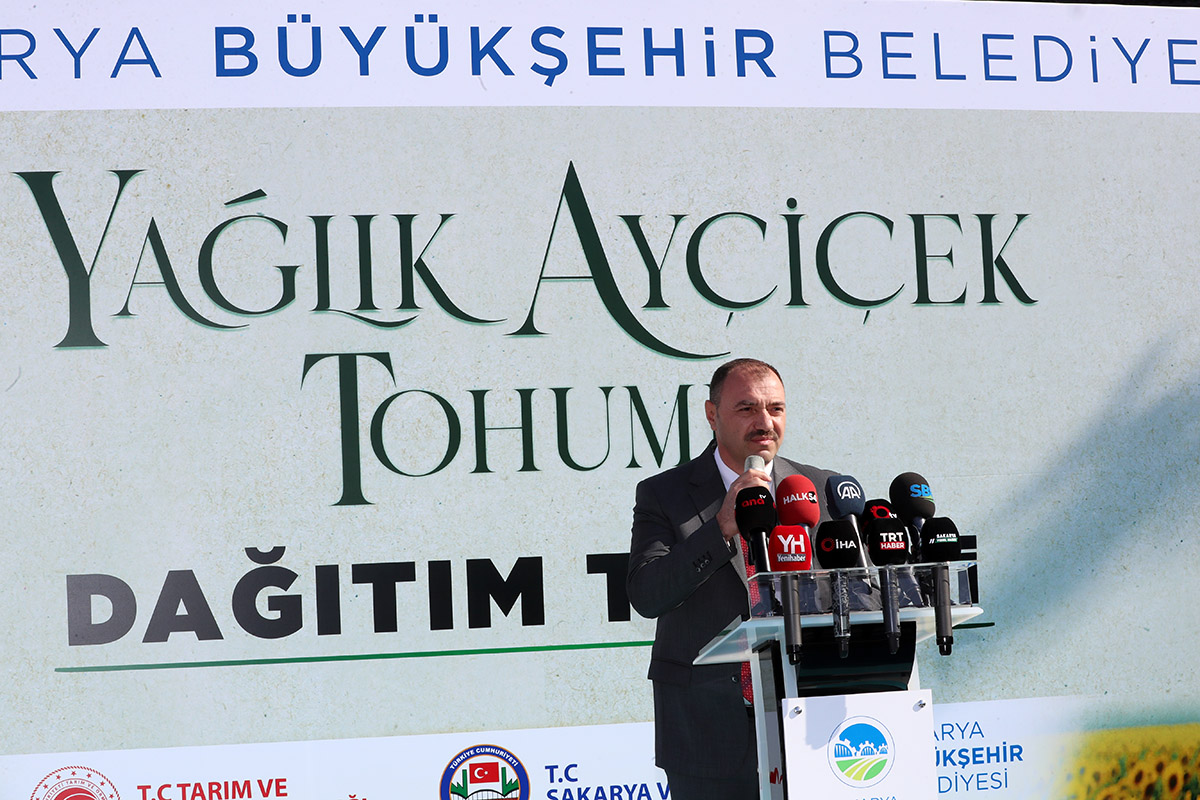 Üreticiye 10 bin 640 kilogram yağlık ayçiçeği tohumu desteği