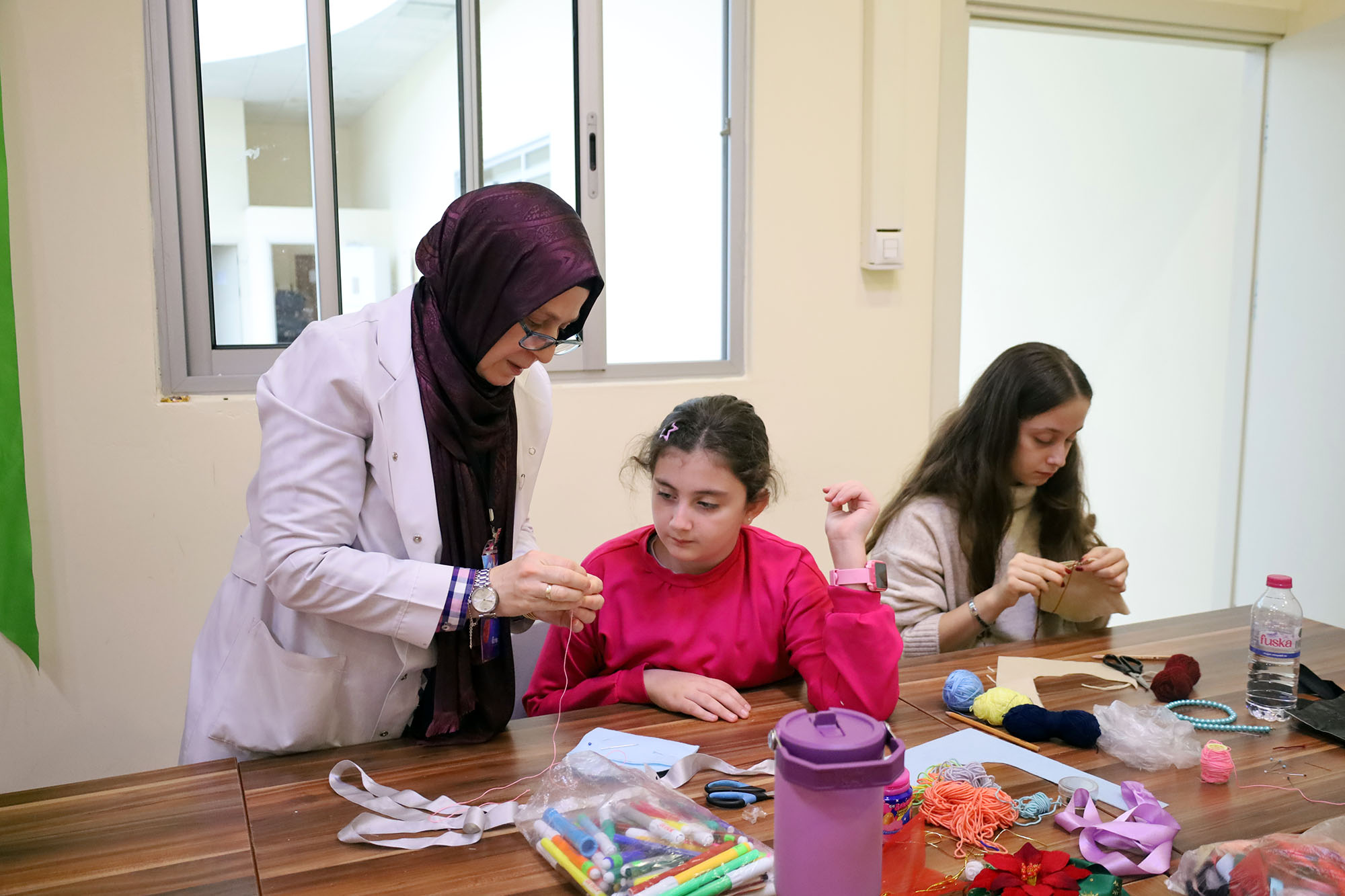 Ara tatilin en renkli programı: Anne ve çocuklar SAMEK’te birlikte üretti