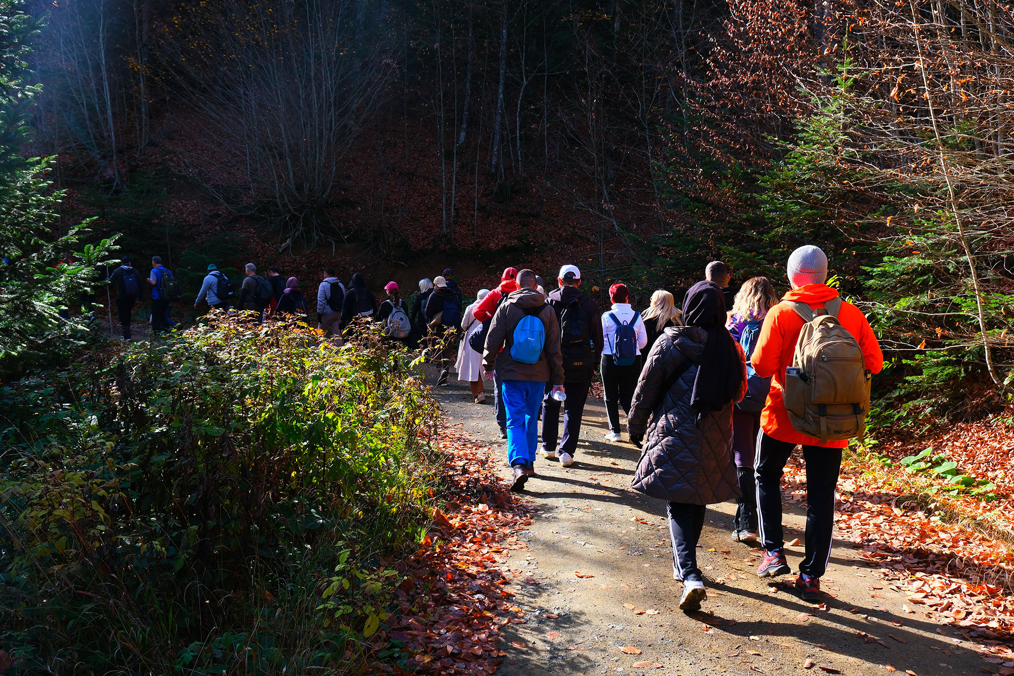 Sonbaharın büyüleyici renkleri arasında 14 kilometrelik unutulmaz rota