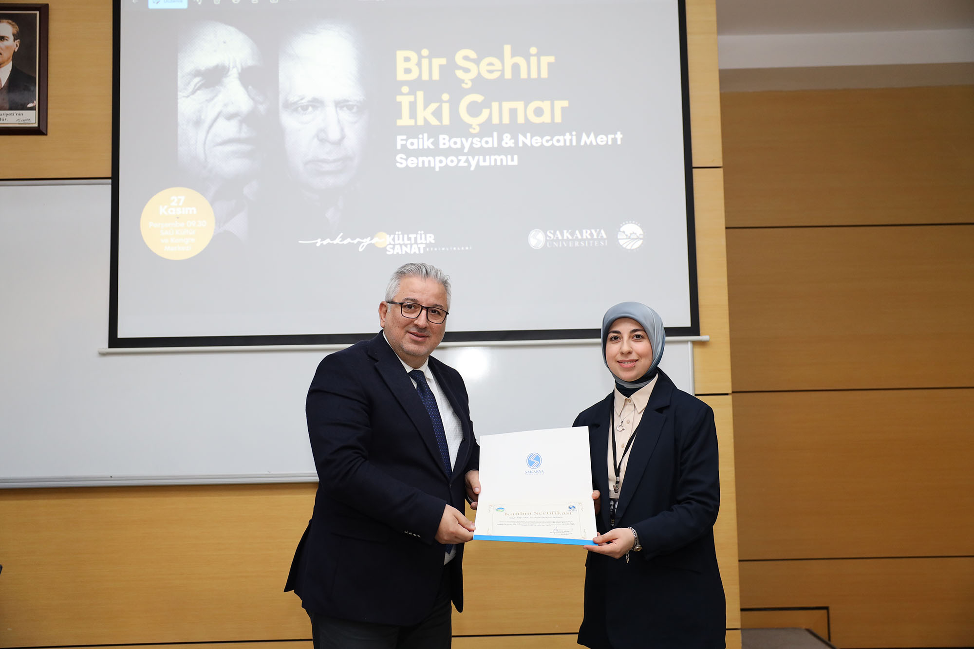 ‘Bir Şehir İki Çınar’ sempozyumunun ilk oturumu Faik Baysal oldu