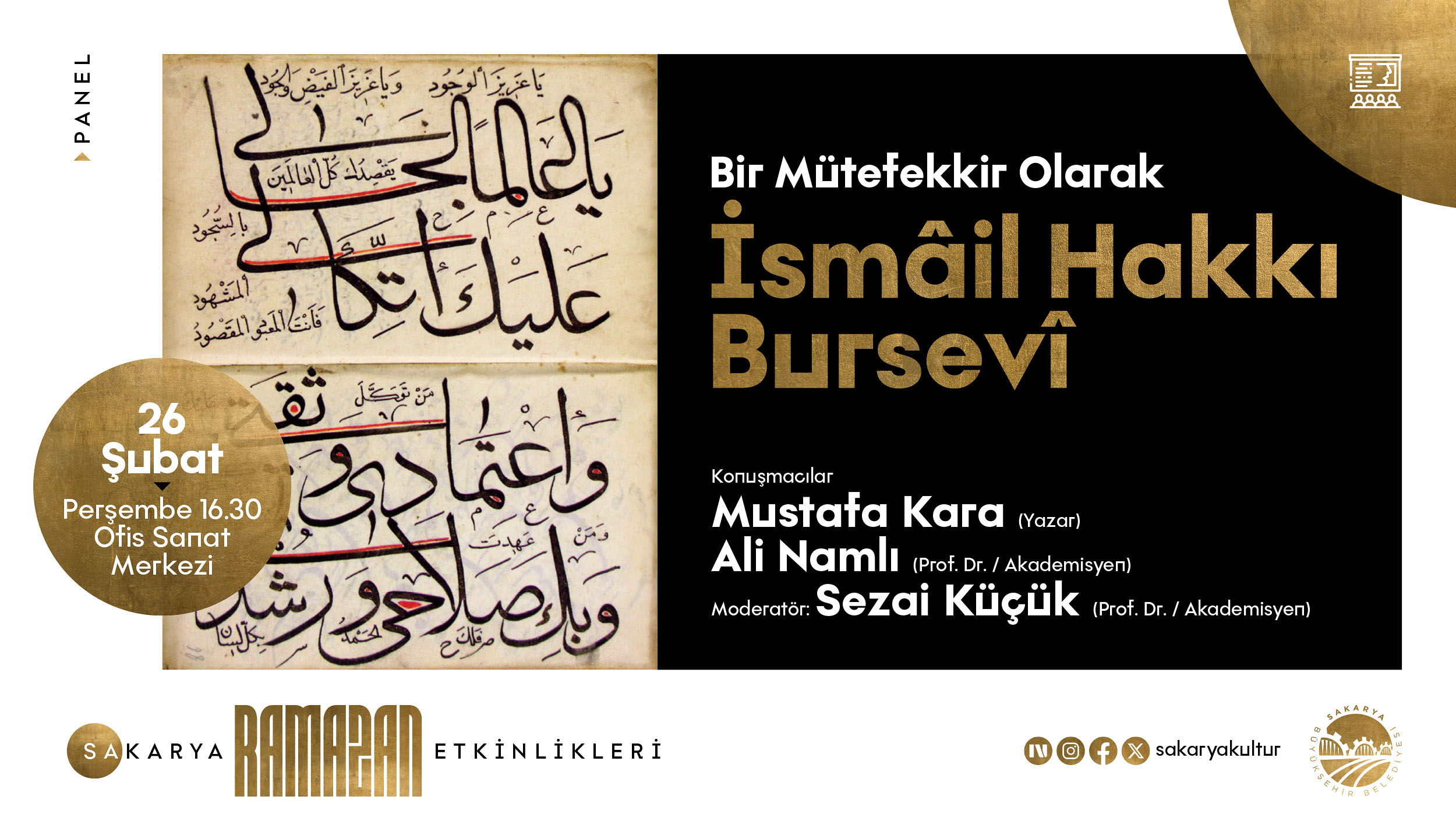 Büyükşehir’in Ramazan kültür sanat takvimi belli oldu