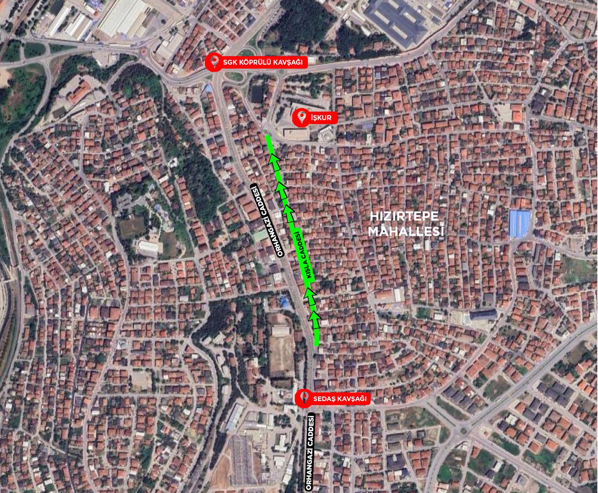 Sürücüler dikkat: SGK Hattı’ndaki Kışla Caddesi’nde trafik akışı değişti