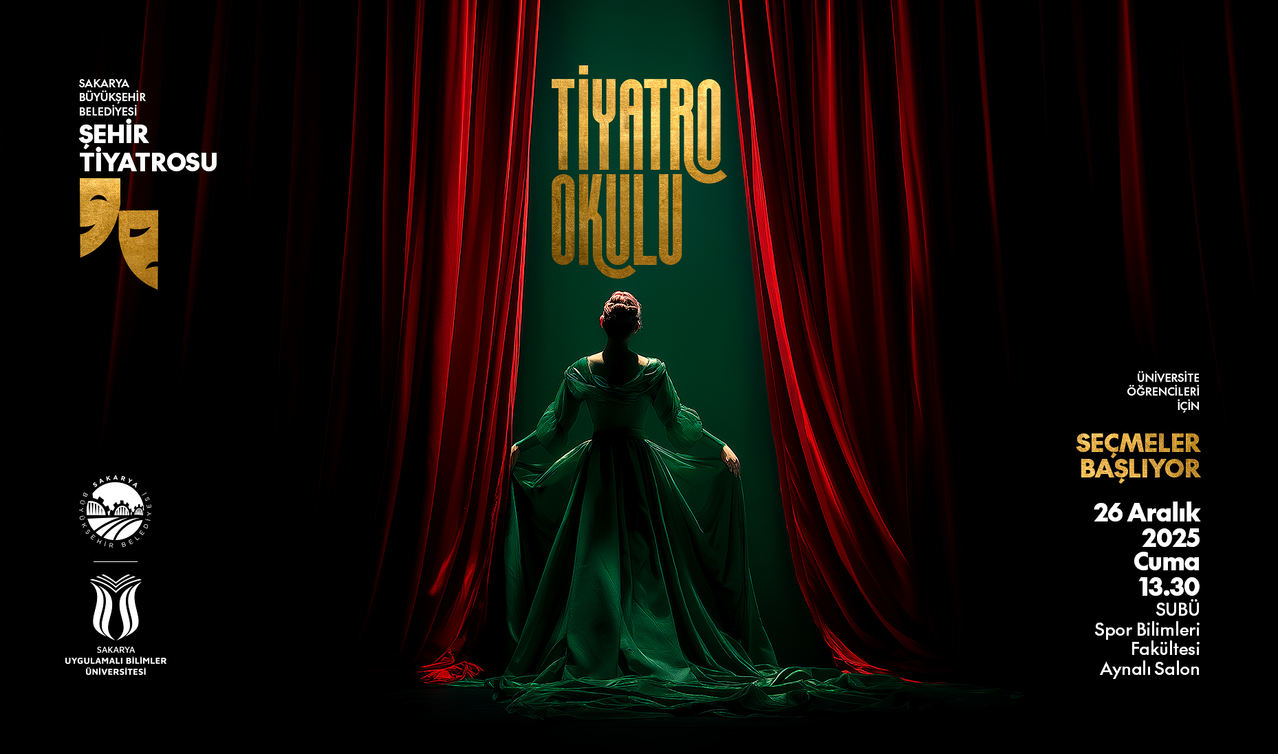 Sakarya’da geleceğin yetenekli oyuncuları bu okulda keşfedilecek: Tarih belli oldu, perde açılıyor…