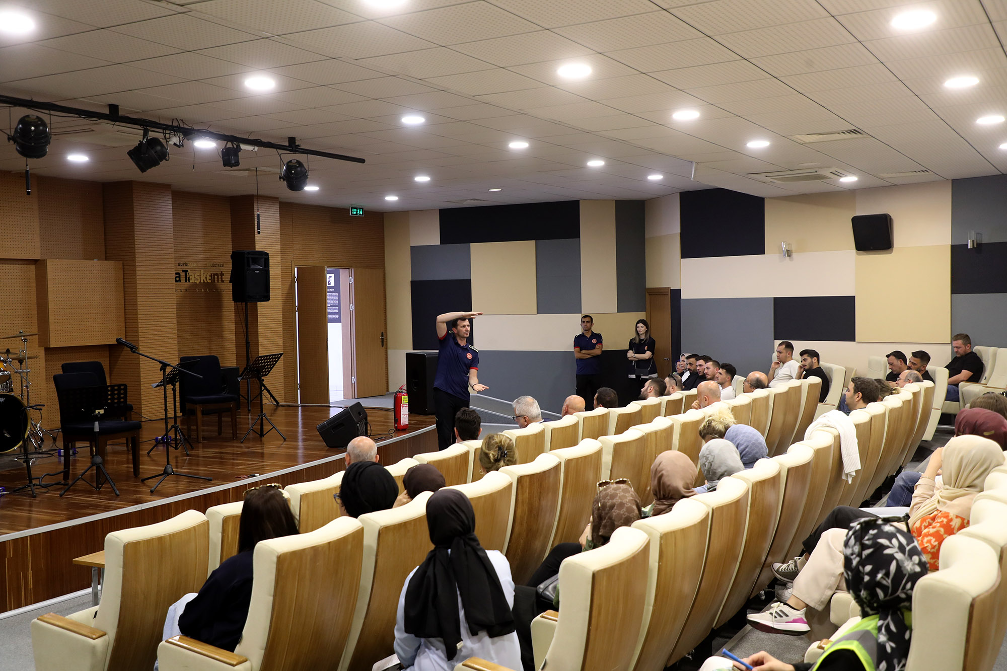 İtfaiyeden yangın anında doğru müdahale eğitimi