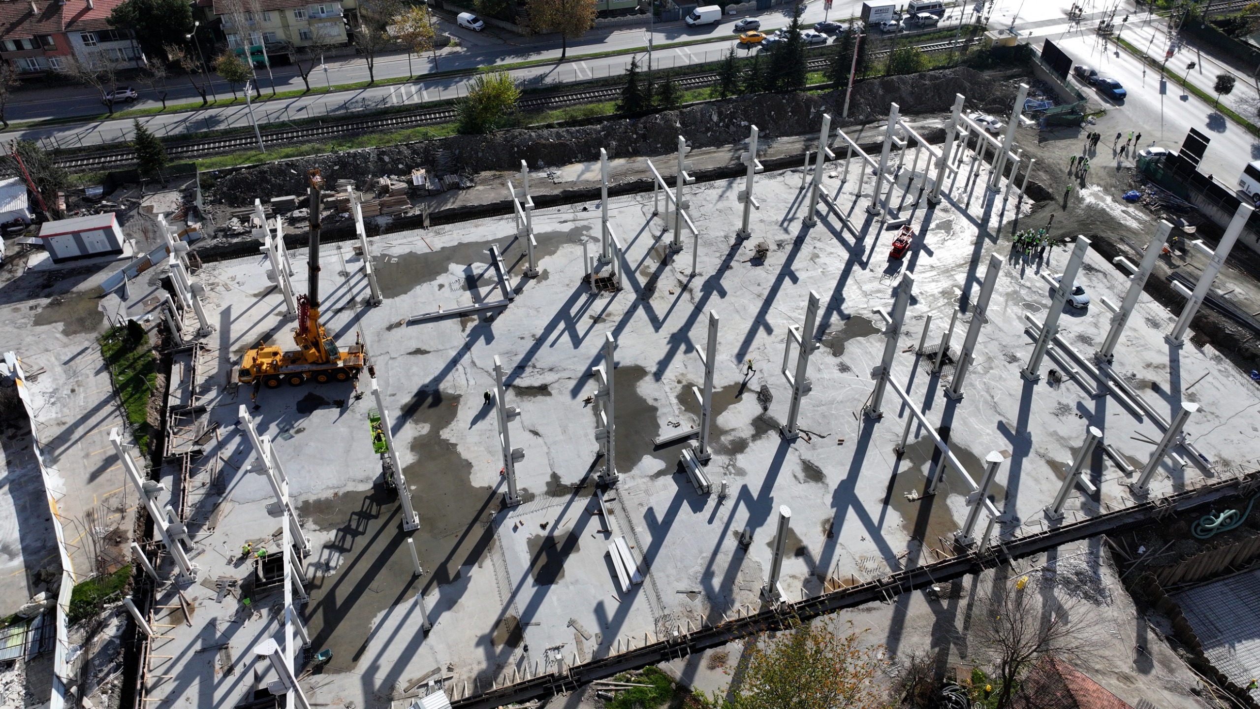 Bilim Merkezi’nde ilk görüntü ortaya çıktı: Yusuf Alemdar geleceğin inşaat mühendisleriyle şantiyede son durumu açıkladı