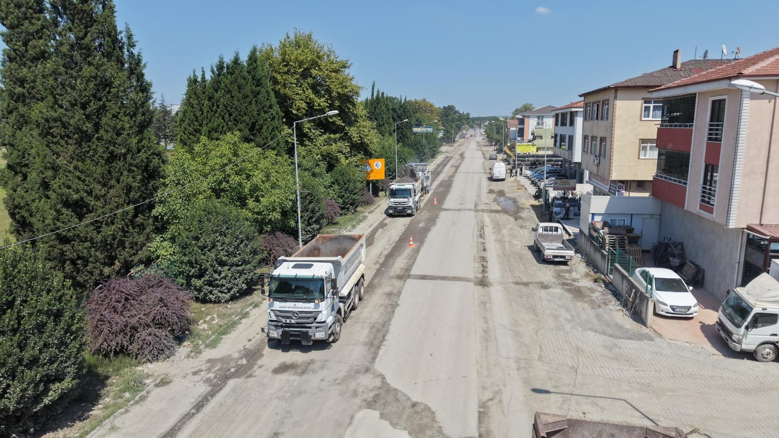 Arifiye’nin can damarında üst yapı çalışmaları başladı