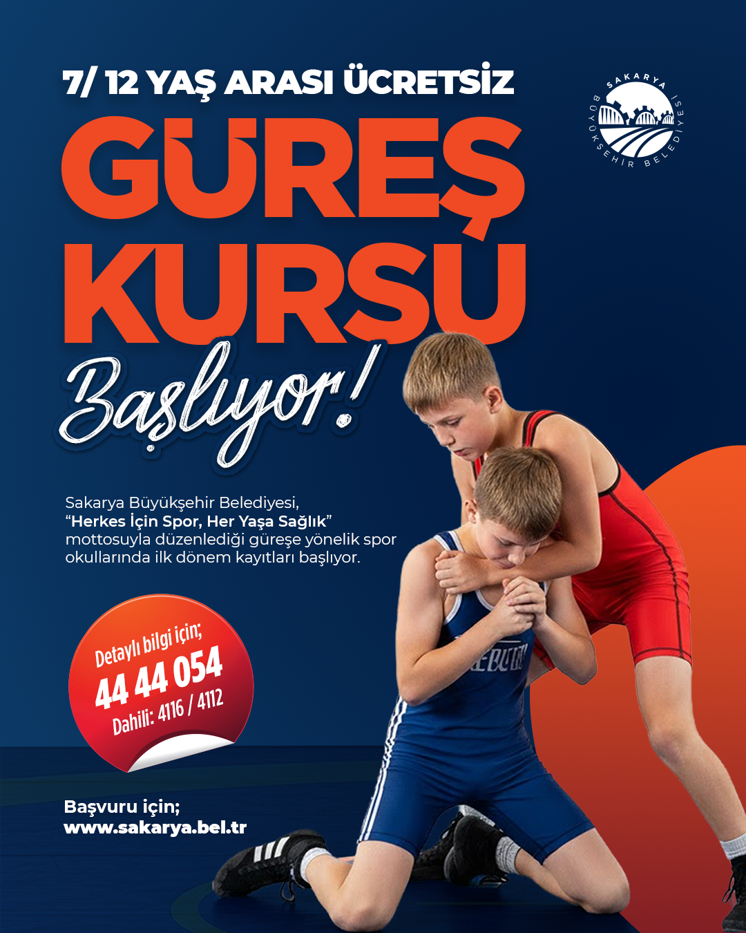 Büyükşehir geleceğin şampiyon güreşçilerini yetiştirmek için ücretsiz okul açıyor