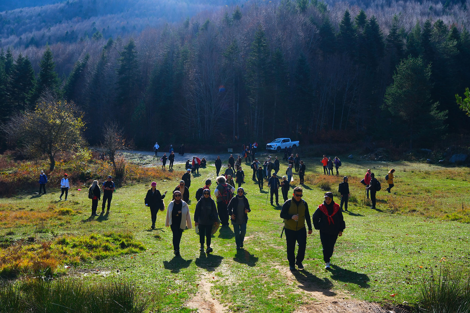 Sonbaharın büyüleyici renkleri arasında 14 kilometrelik unutulmaz rota