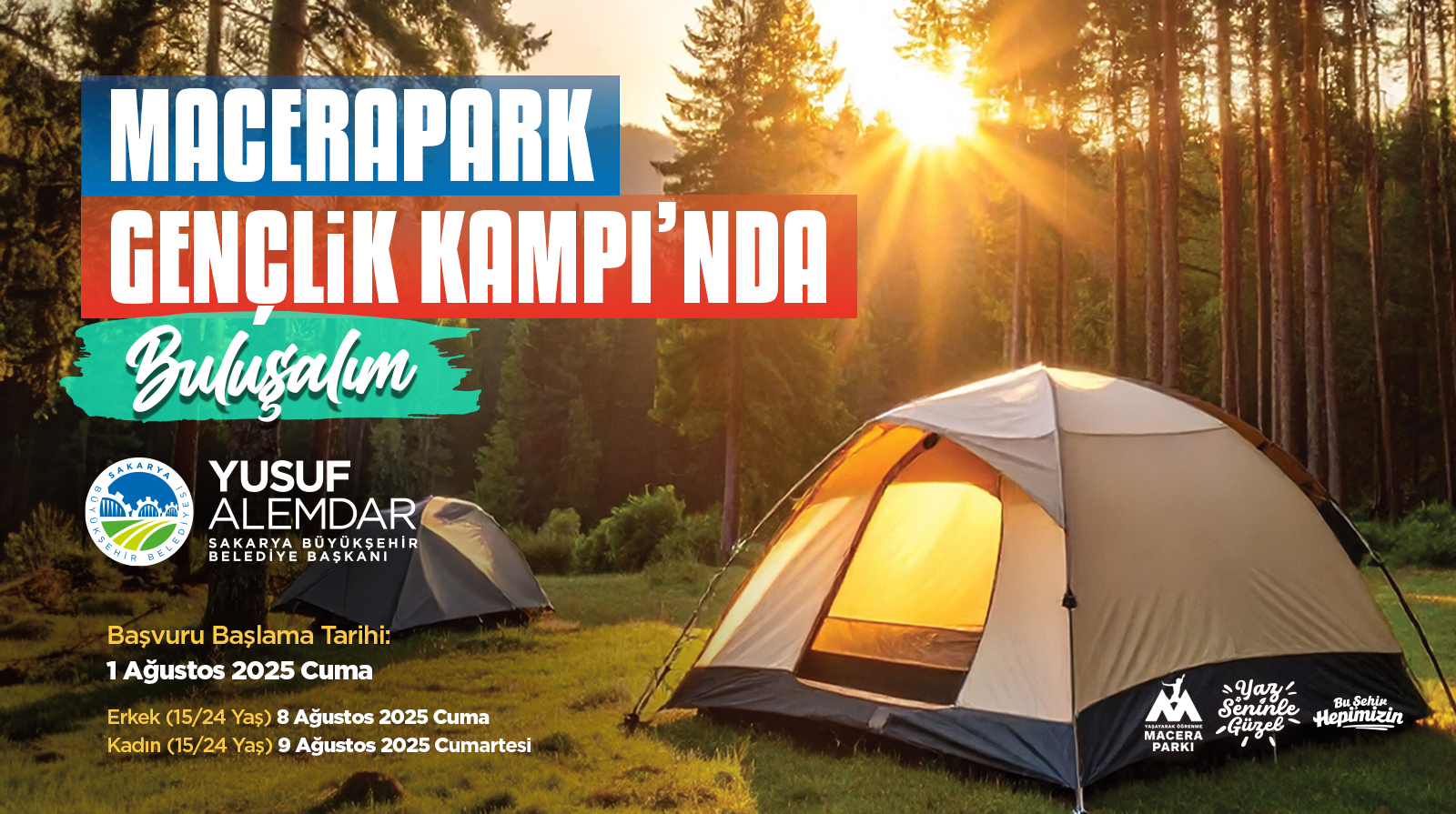 Büyükşehir Gençlik Kampı’nda kayıtlar başlıyor 