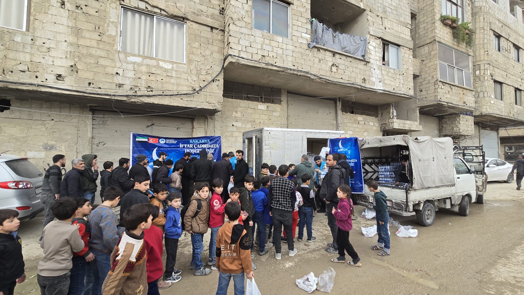 Sakarya’dan kardeş şehir Şam’da gönül sofraları