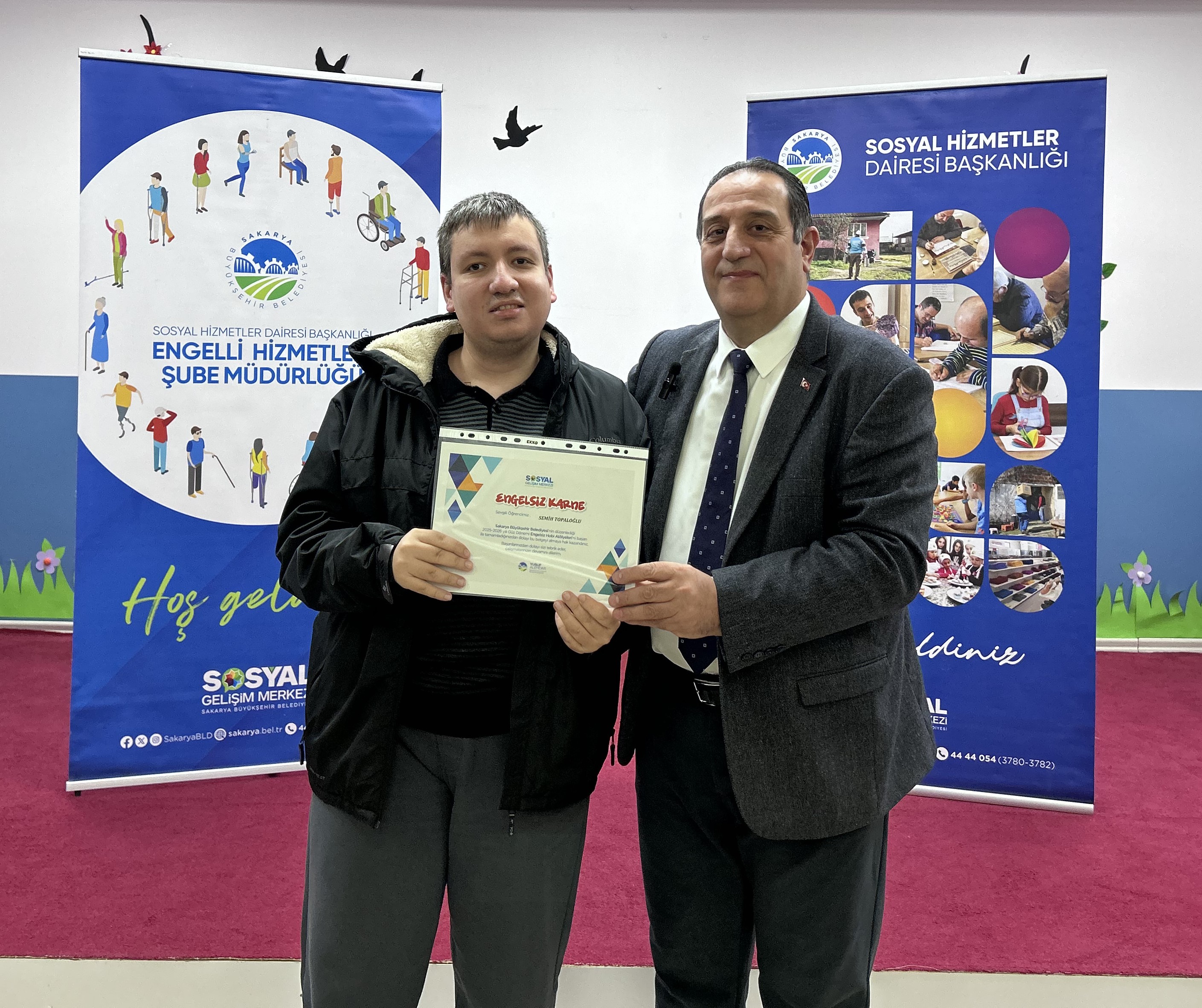 Engelsiz Hobi Atölyelerinde karne sevinci