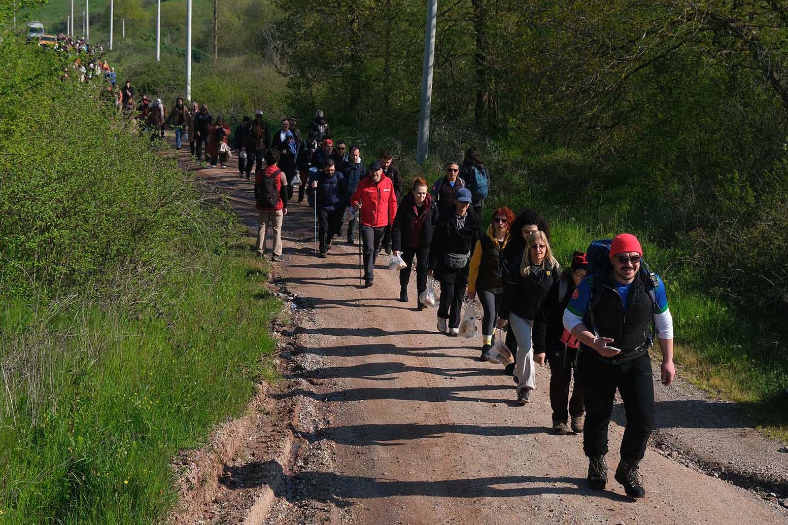 10 kilometre boyunca gördükleri her bir ayrıntıya hayran kaldılar