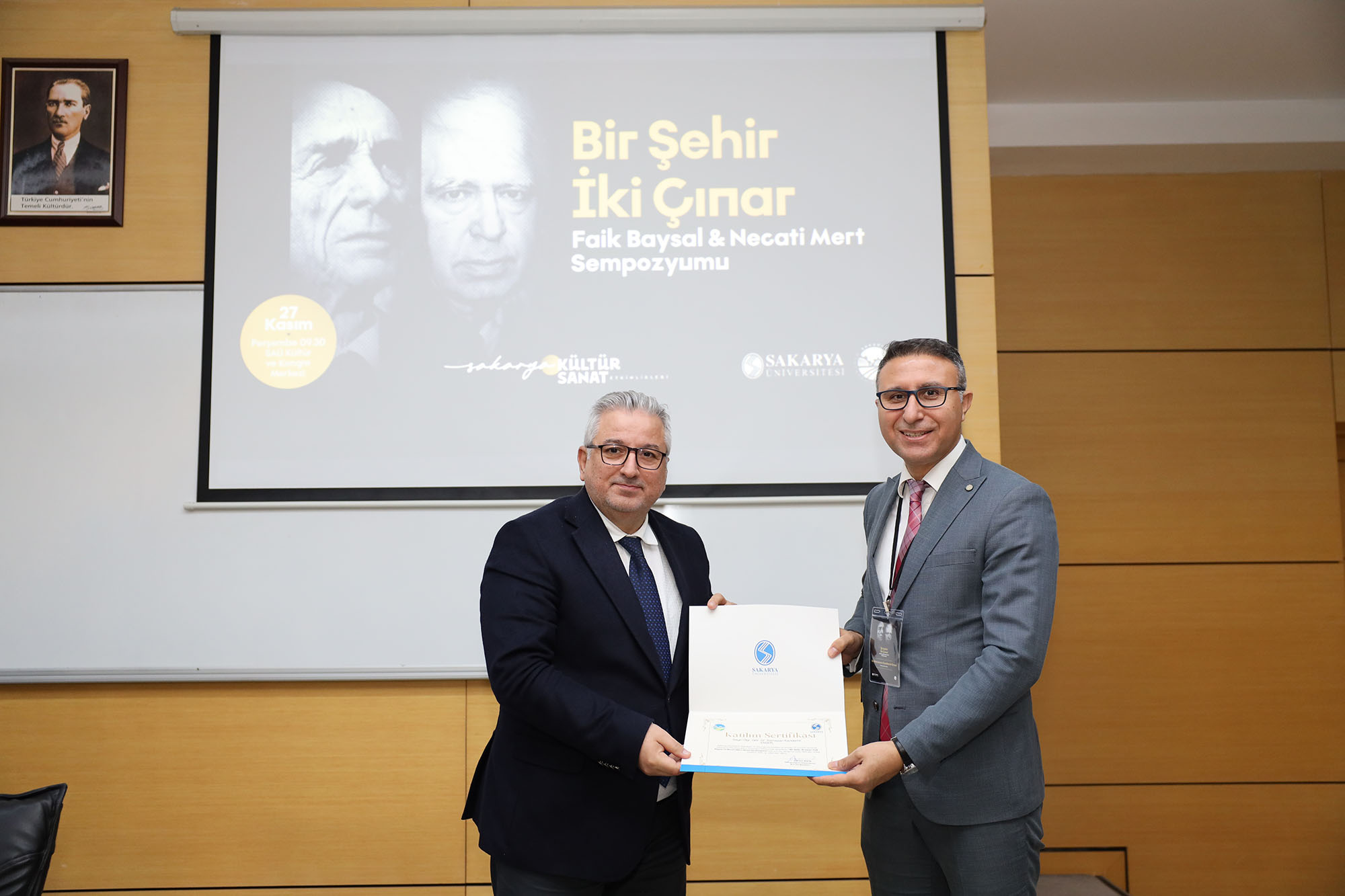 ‘Bir Şehir İki Çınar’ sempozyumunun ilk oturumu Faik Baysal oldu