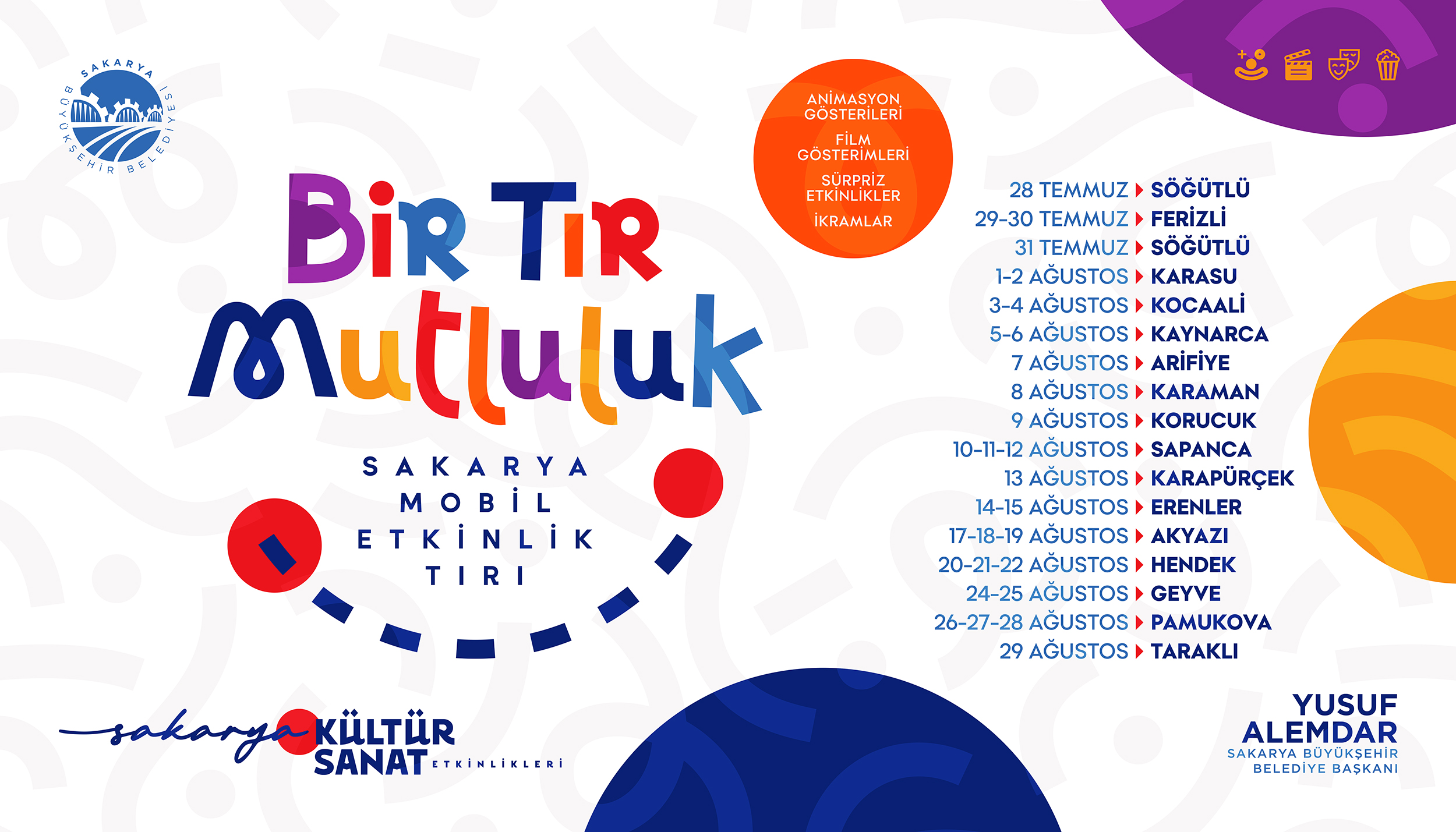 Bir Tır Mutluluk yaz boyunca Sakarya’yı dolaşacak