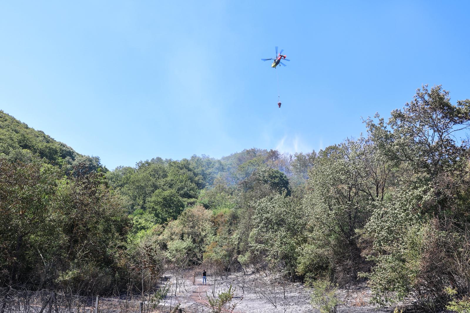 Kömürlük’teki orman yangını kontrol altında