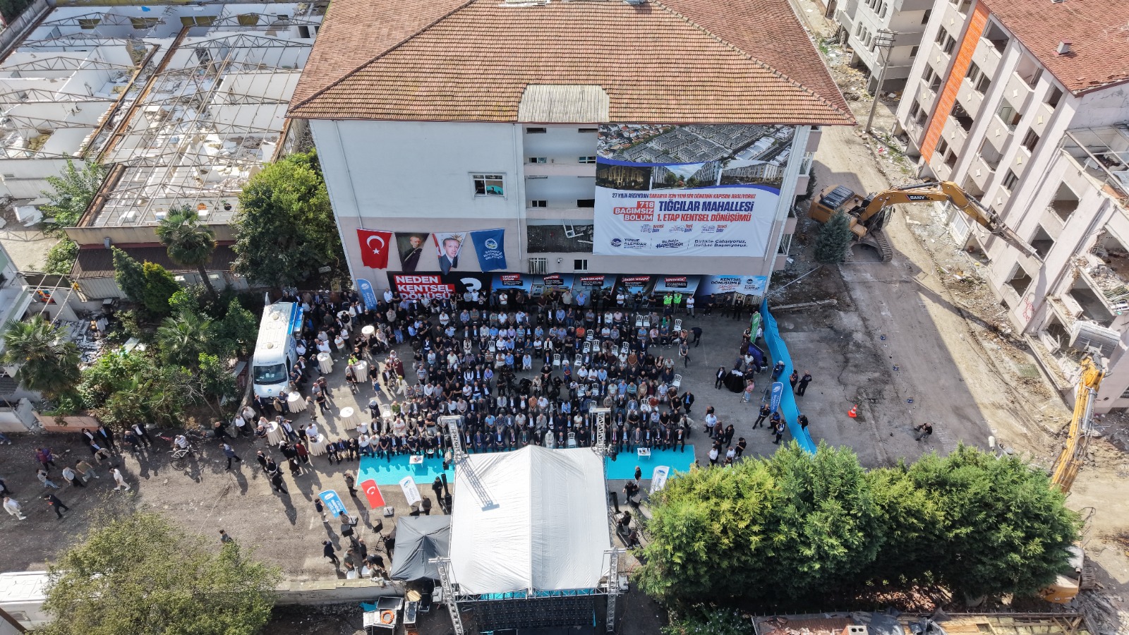 Sakarya’da mahalle bazlı ilk dönüşüm: Tığcılar 1. Etap'ta 718 bağımsız bölümün kentsel dönüşümü başladı