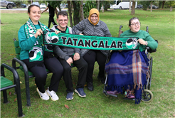 Özel gereksinimli öğrencilerden yeşil siyahlılara moral ziyareti