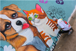 Doğal Yaşam Kampüsü’ne anlam katan grafiti sanatı