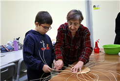 Ara tatilin en renkli programı: Anne ve çocuklar SAMEK’te birlikte üretti