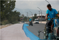 Karacasu’ya modern dokunuş: 2 kilometrelik bisiklet yolu kazandırılıyor