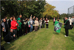 Özel gereksinimli öğrencilerden yeşil siyahlılara moral ziyareti