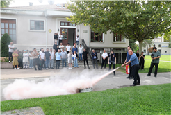 İtfaiyeden yangın anında doğru müdahale eğitimi
