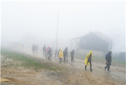 Doğaseveri büyüleyen rota: 16 kilometre boyunca hiç durmadılar… 