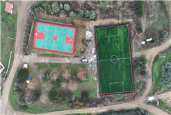 Geyve Bayat ve Eşme’de spor sahaları hizmete gün sayıyor