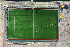 Futbol, basketbol, voleybol sahası Hanlıköy’de çocukların göz bebeği oldu