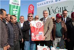 Üreticiye 10 bin 640 kilogram yağlık ayçiçeği tohumu desteği