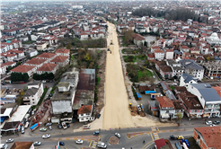 Şehir merkezinin beklediği bağlantı yolunda üstyapı çalışmalarına geçildi