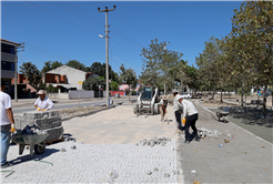 Söğütlü’nün yeni sosyal alanı Ritim Park’ta çalışmalar devam ediyor