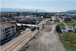 Hanlı-OSB arası duble yolda çalışmalar hızlandı