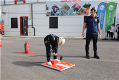 Büyükşehir itfaiyesinden miniklere afet bilinci