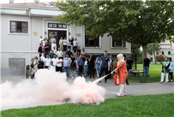 İtfaiyeden yangın anında doğru müdahale eğitimi
