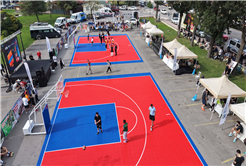 Aziz Duran Parkı’nda 3x3 sokak basketbolu şöleni: 250’den fazla sporcu parkede ter döktü