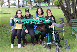 Özel gereksinimli öğrencilerden yeşil siyahlılara moral ziyareti